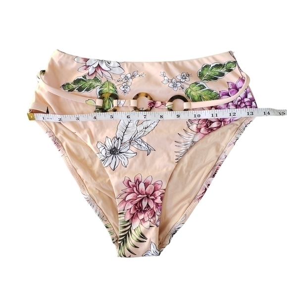 LETARTE Cabo Blush Pink Floral Print Bikini sz XS - Picture 15 of 16